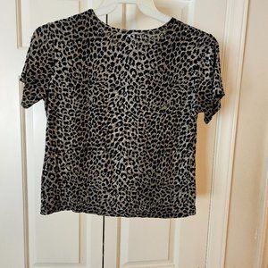 Notations Animal Print Top